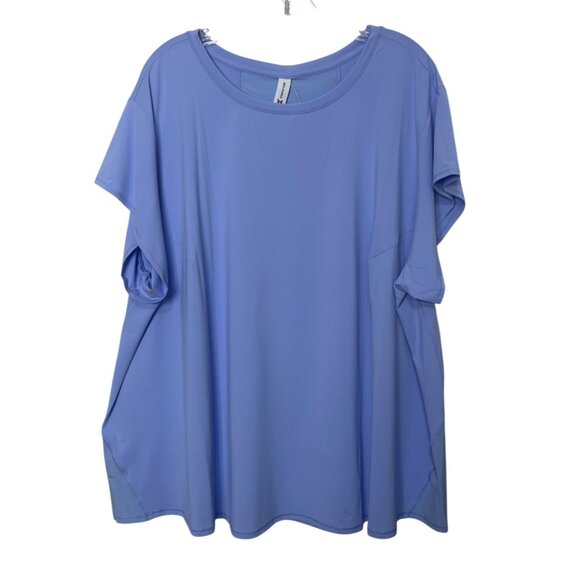 All In Motion Performance Top Womens 4X Blue New Activewear Workout - Picture 1 of 8